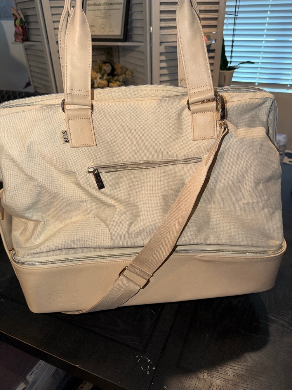 Béis Beige The Weekender Travel Bag